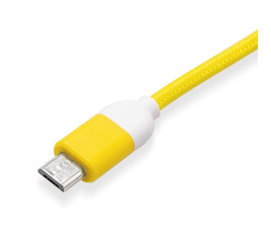Kabel Micro USB 1m Pantone gelb